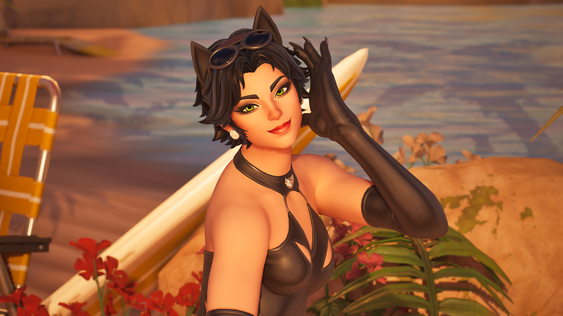 Coastal Catwoman
